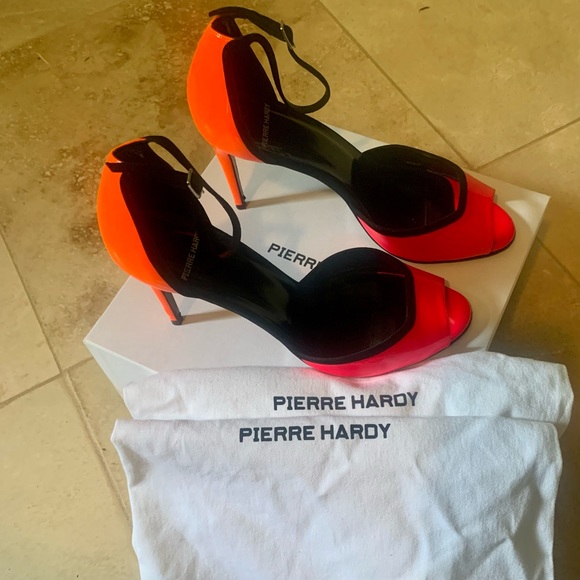 Pierre Hardy Skinissimo Neon Pink/Orange Stilettos - Picture 7 of 17